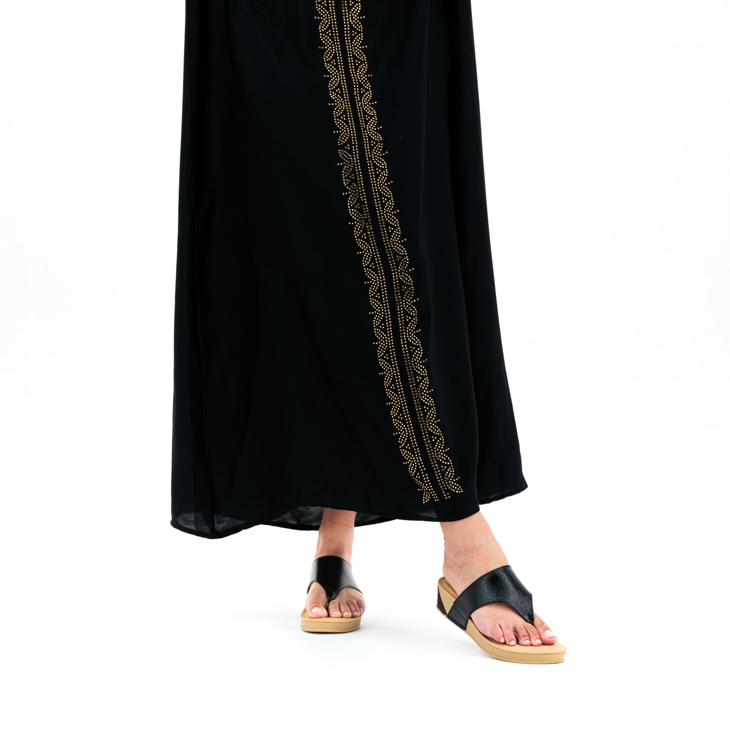 Black Wedges with Abaya