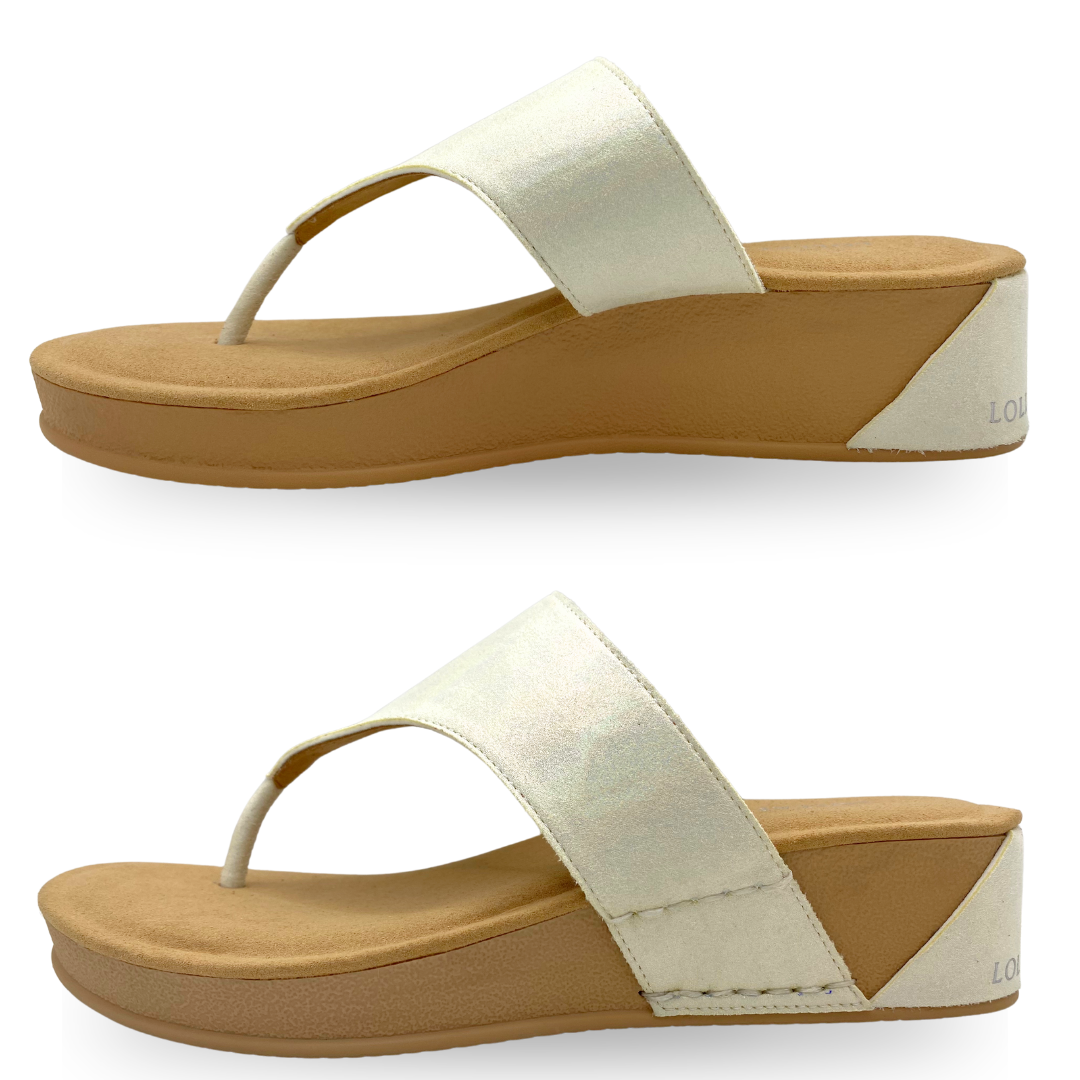 Cream Wedges Shimmer