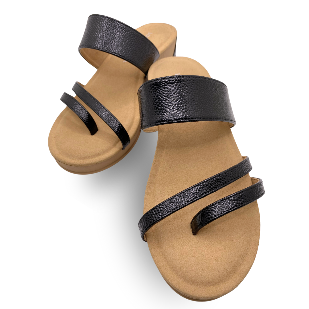 Vegan Friendly Black Ladies Wedges