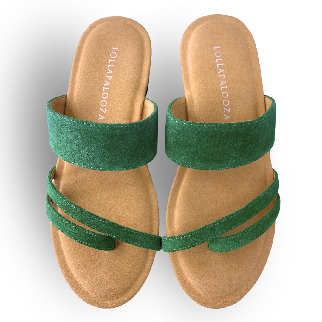 Green Ladies Summer Wedges