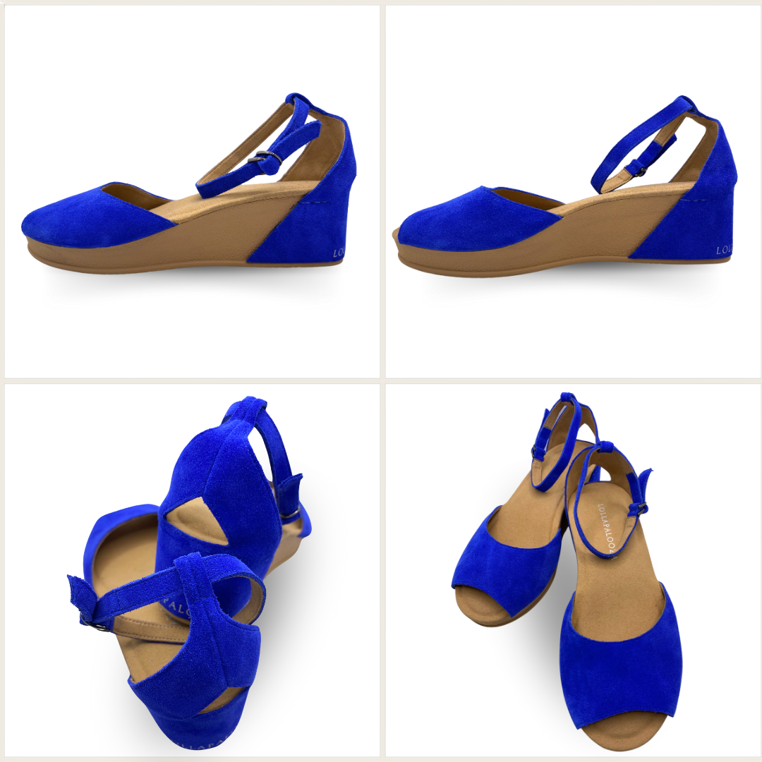 Blue Ladies Wedges